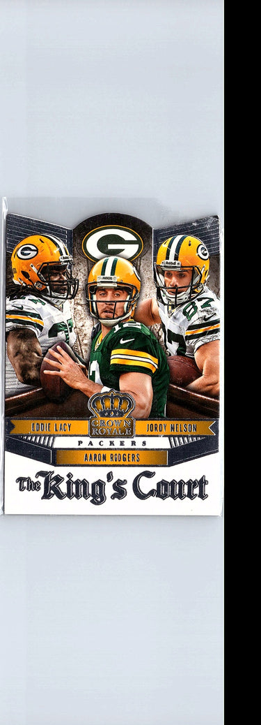 2014 Panini Crown Royale Jordy Nelson Aaron Rodgers Eddie Lacy The King's Court