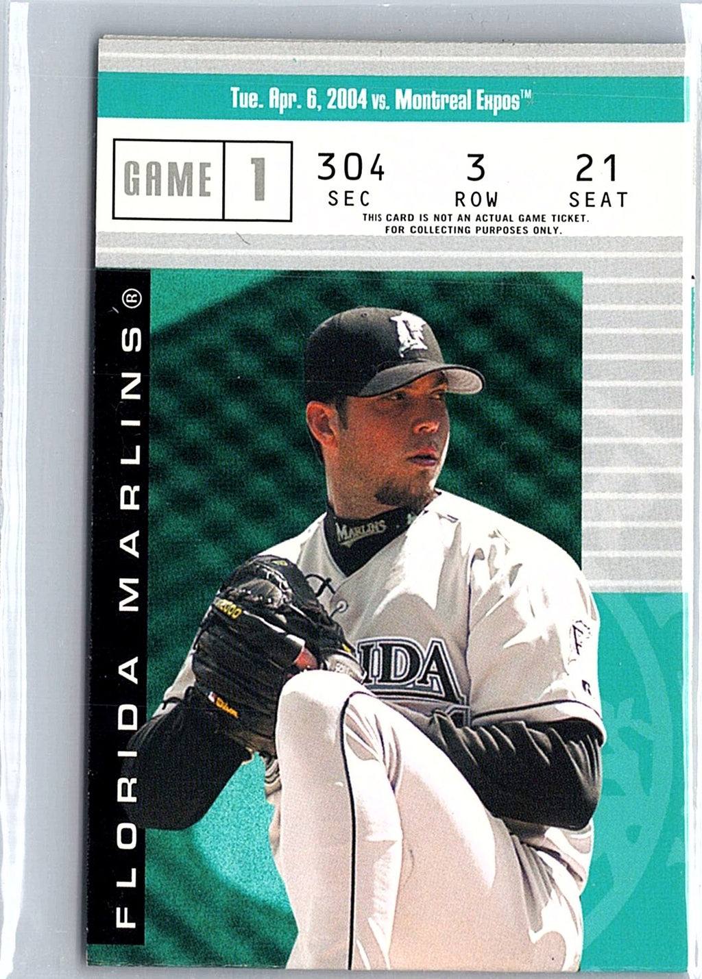 2004 Fleer Authentix #2 TS Josh Beckett Ticket Studs