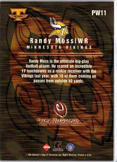 1999 Collector's Edge Triumph #PW11 Randy Moss Pack Warriors