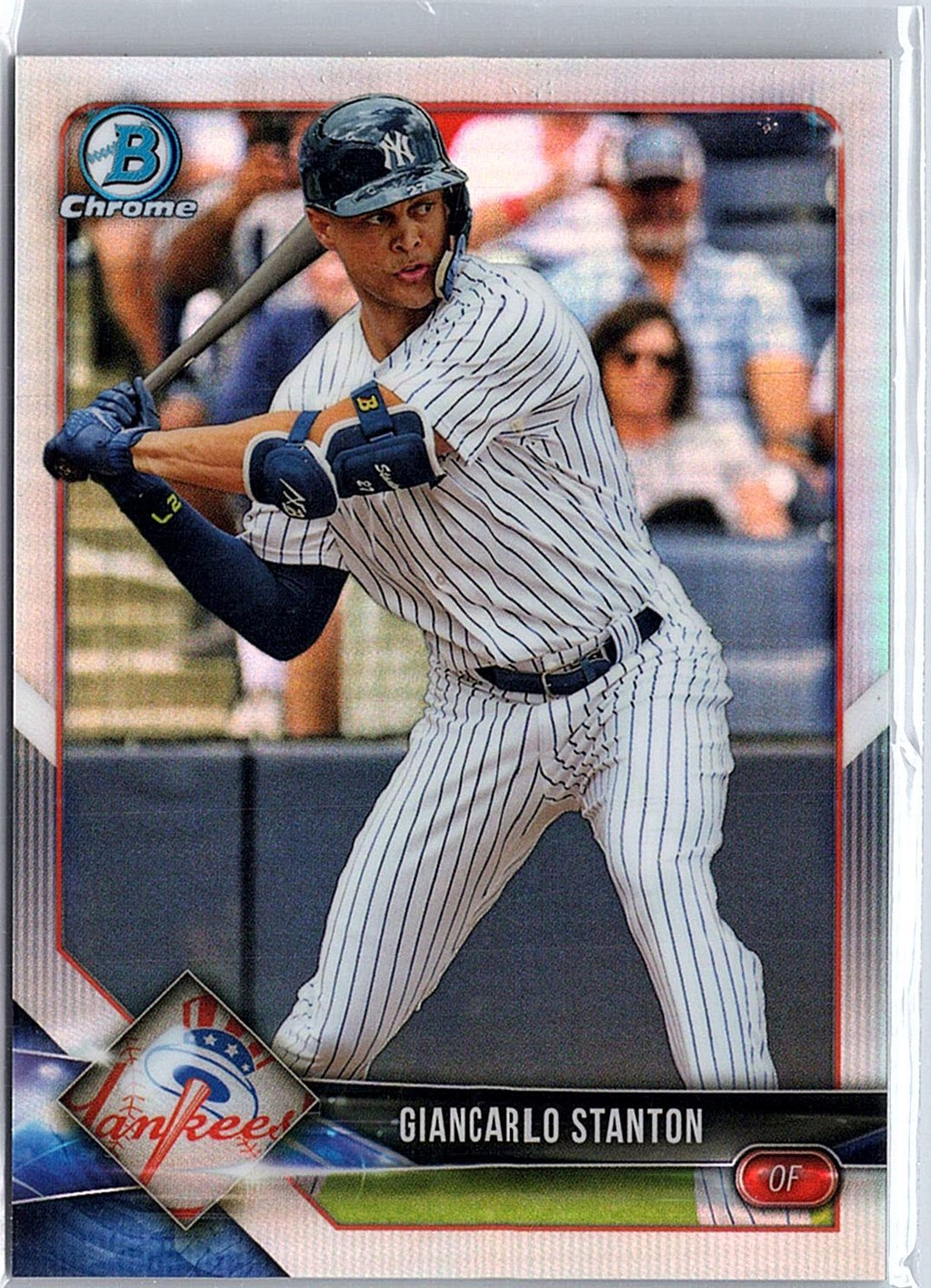 2018 Bowman Chrome #71 Giancarlo Stanton Refractor #/499
