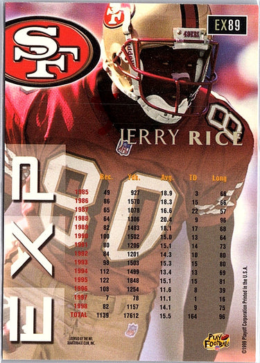 1999 Playoff Prestige EXP #EX89 Jerry Rice
