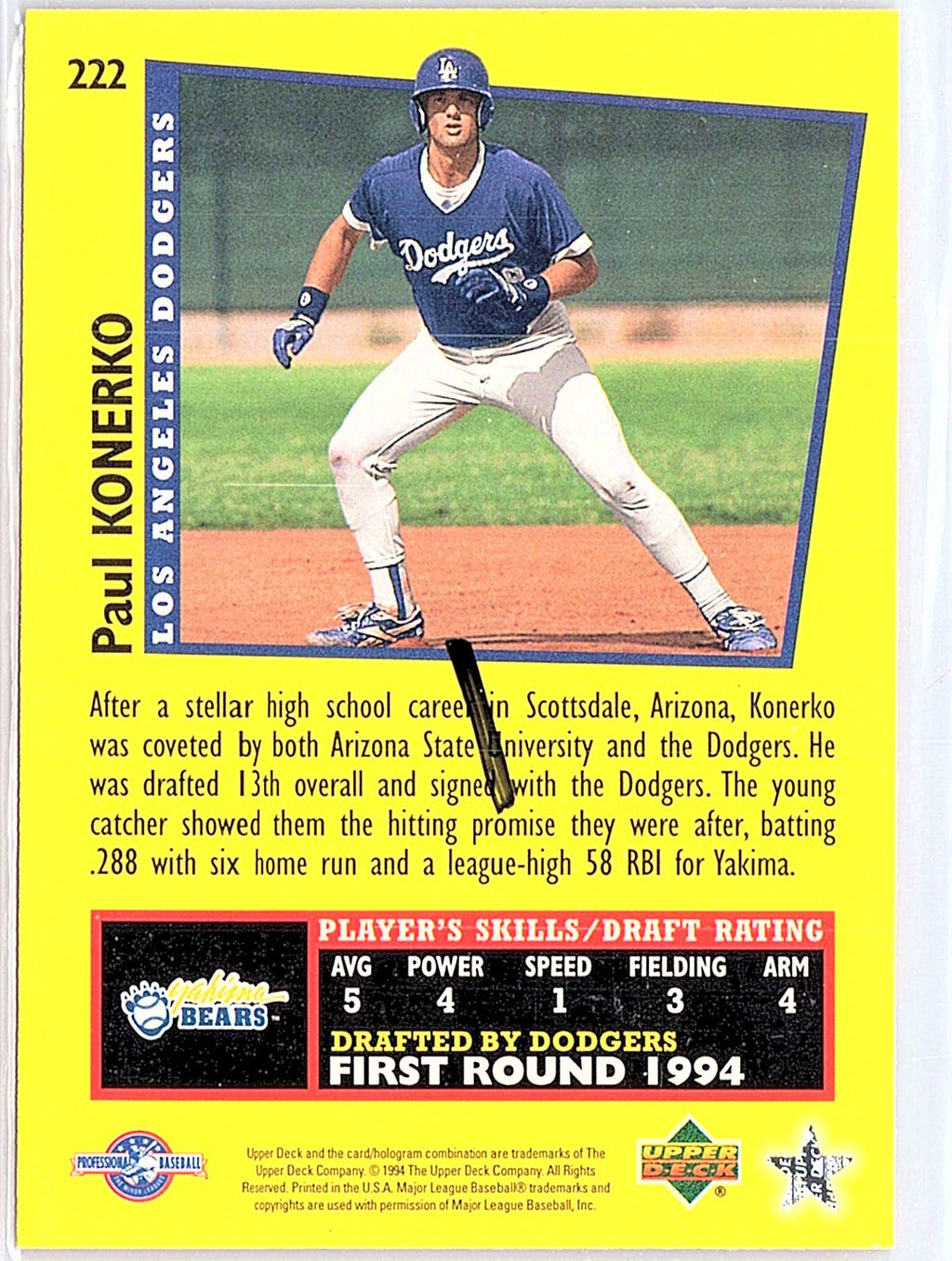 1995 Upper Deck Minor League #222 Paul Konerko