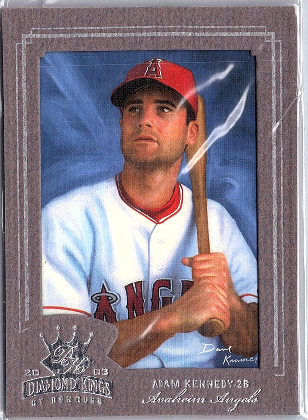 2003 Donruss Diamond Kings #6 Adam Kennedy Framed Gray (Silver Foil) #/400