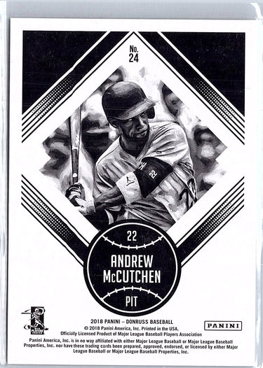 2018 Donruss #24 Andrew McCutchen Career Stat Line #/487