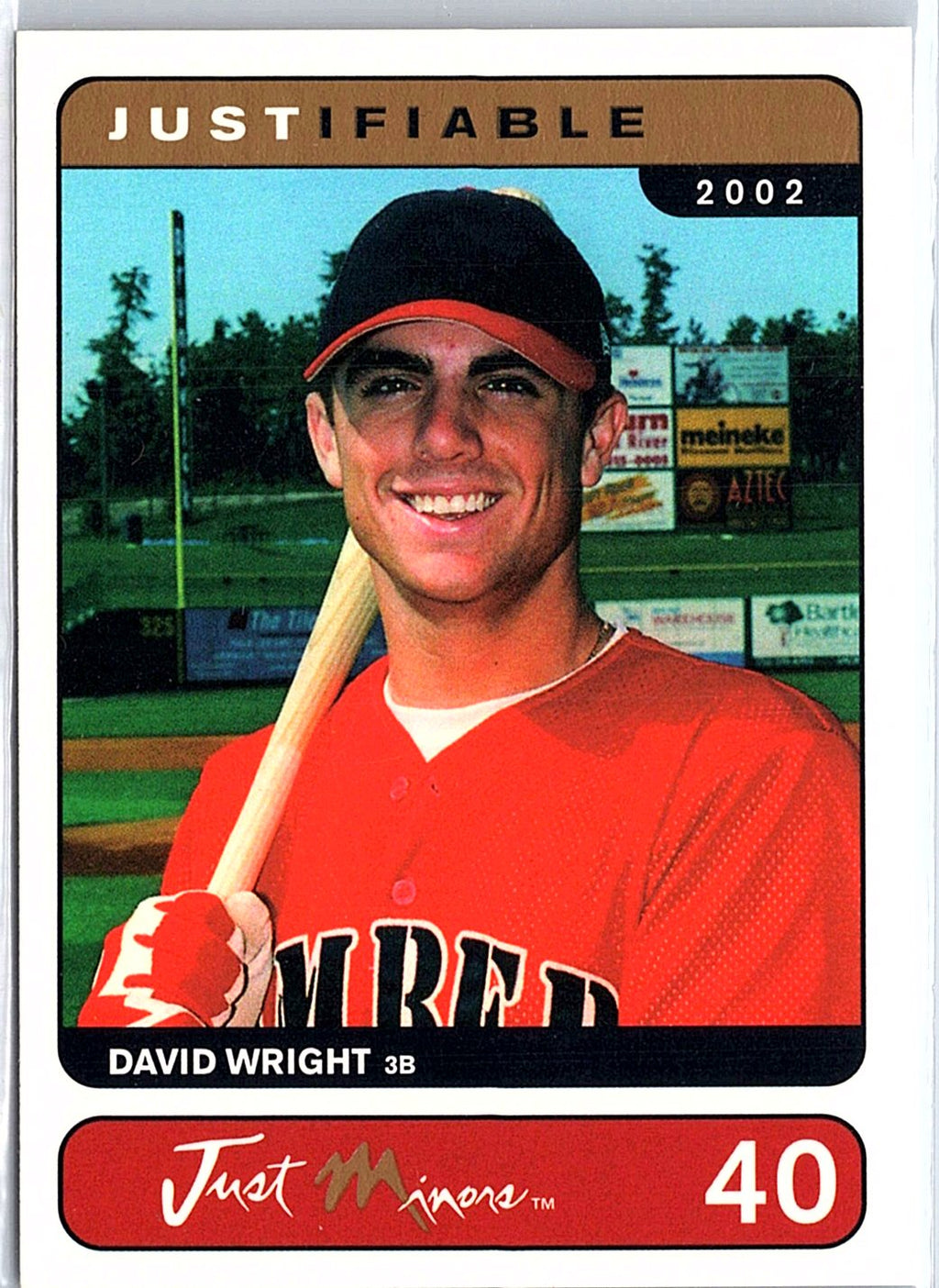 2002-03 Justifiable #40 David Wright