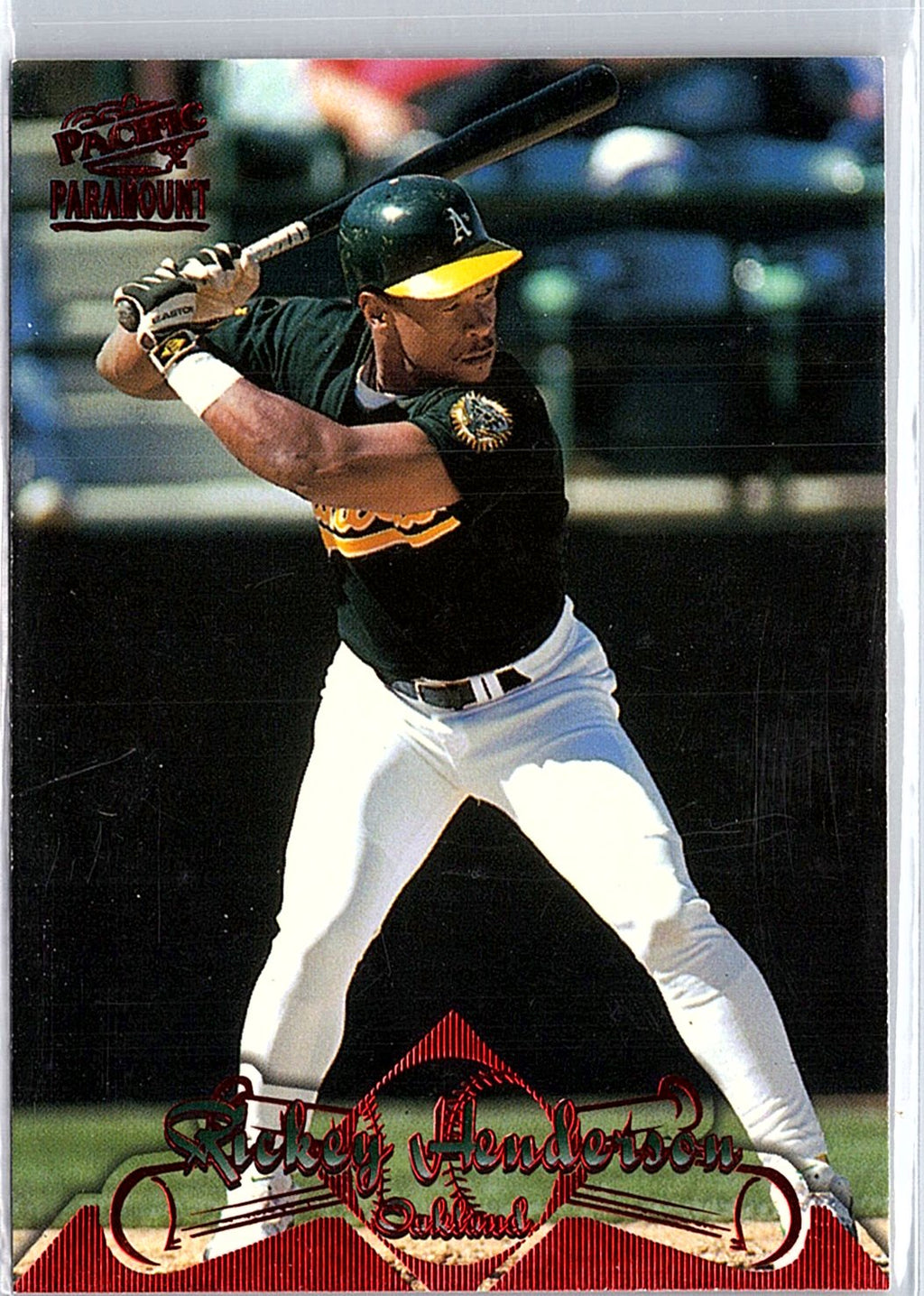 1998 Pacific Paramount #80 Rickey Henderson Red