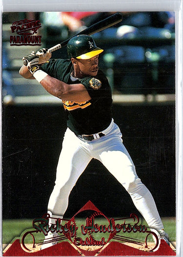 1998 Pacific Paramount #80 Rickey Henderson Red