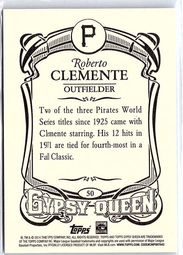 2014 Topps Gypsy Queen #50 Roberto Clemente Framed White