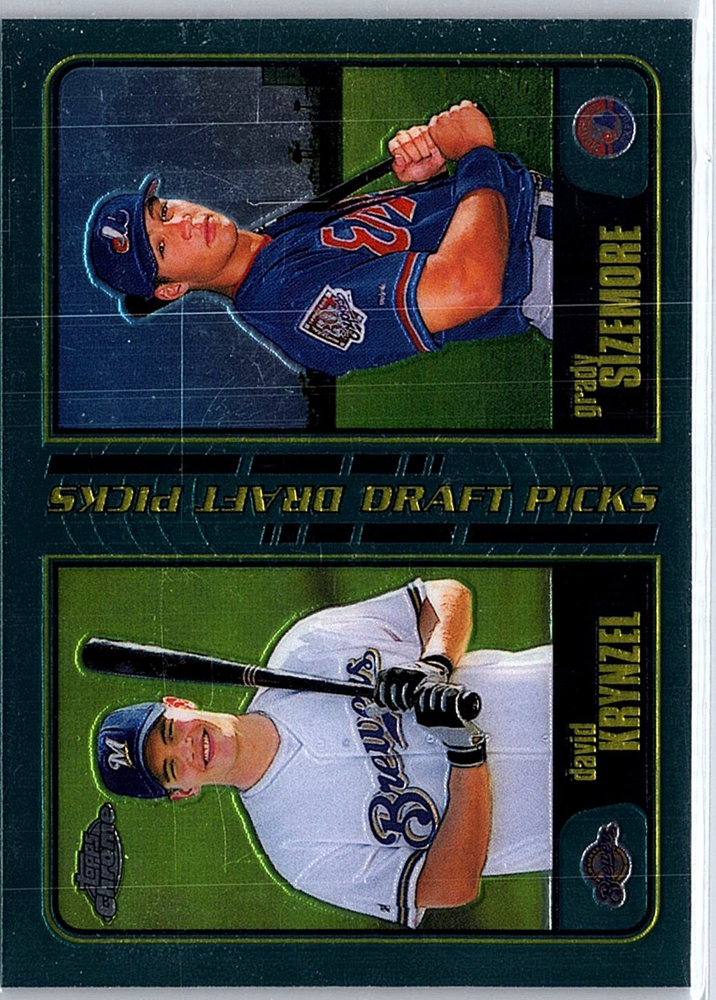 2001 Topps Chrome #620 David Krynzel / Grady Sizemore DPK