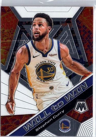 2019-20 Panini Mosaic #14 Stephen Curry Will to Win