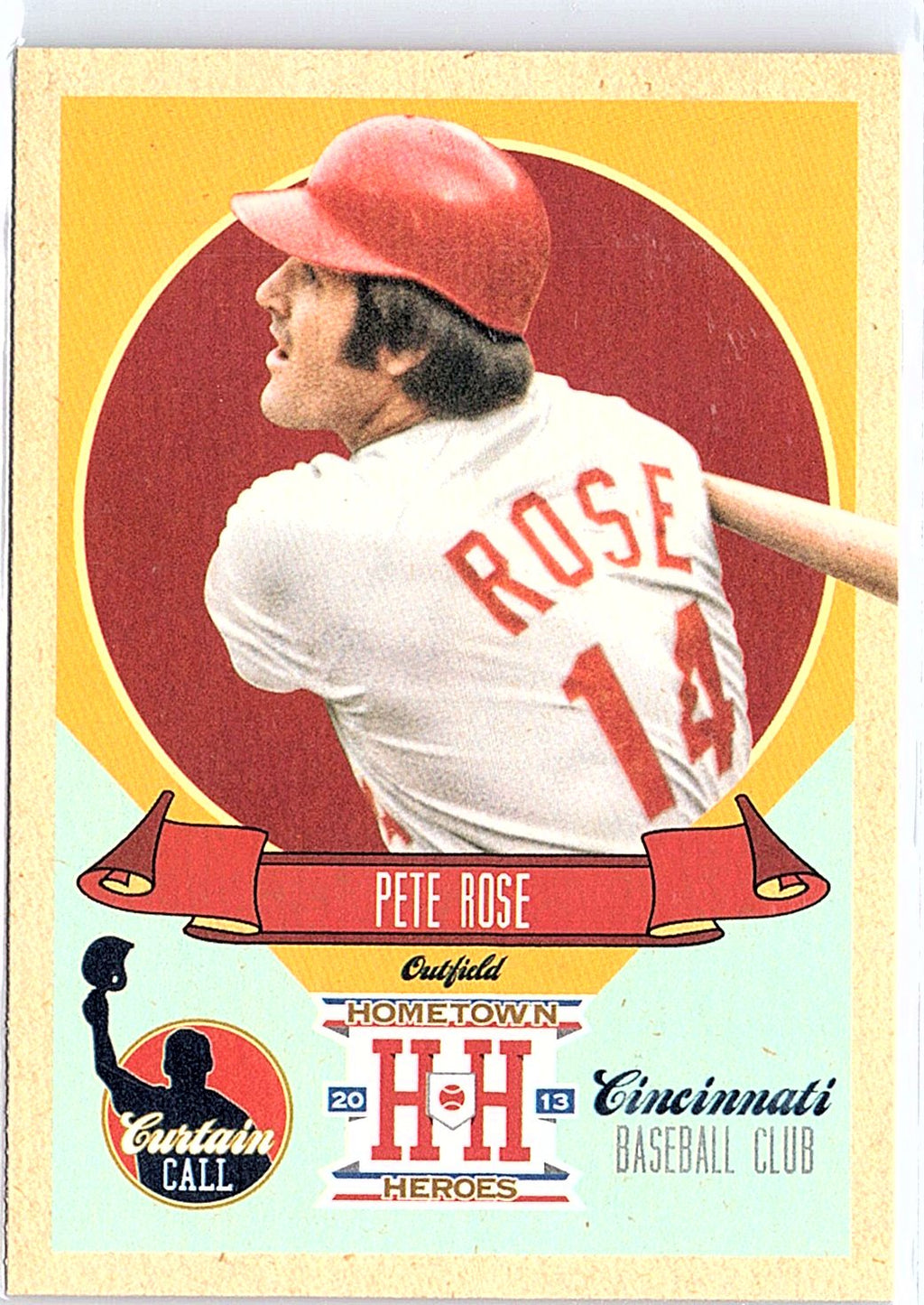 2013 Panini Hometown Heroes #CC9 Pete Rose Curtain Call Black