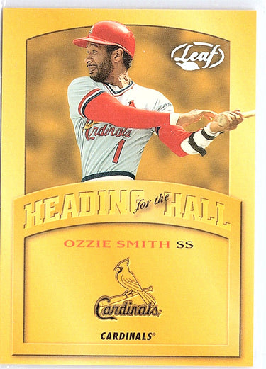 2002 Leaf #HH-2 Ozzie Smith Heading for the Hall