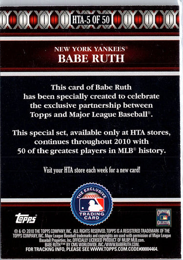 2010 Topps Logoman HTA #HTA-5 Babe Ruth