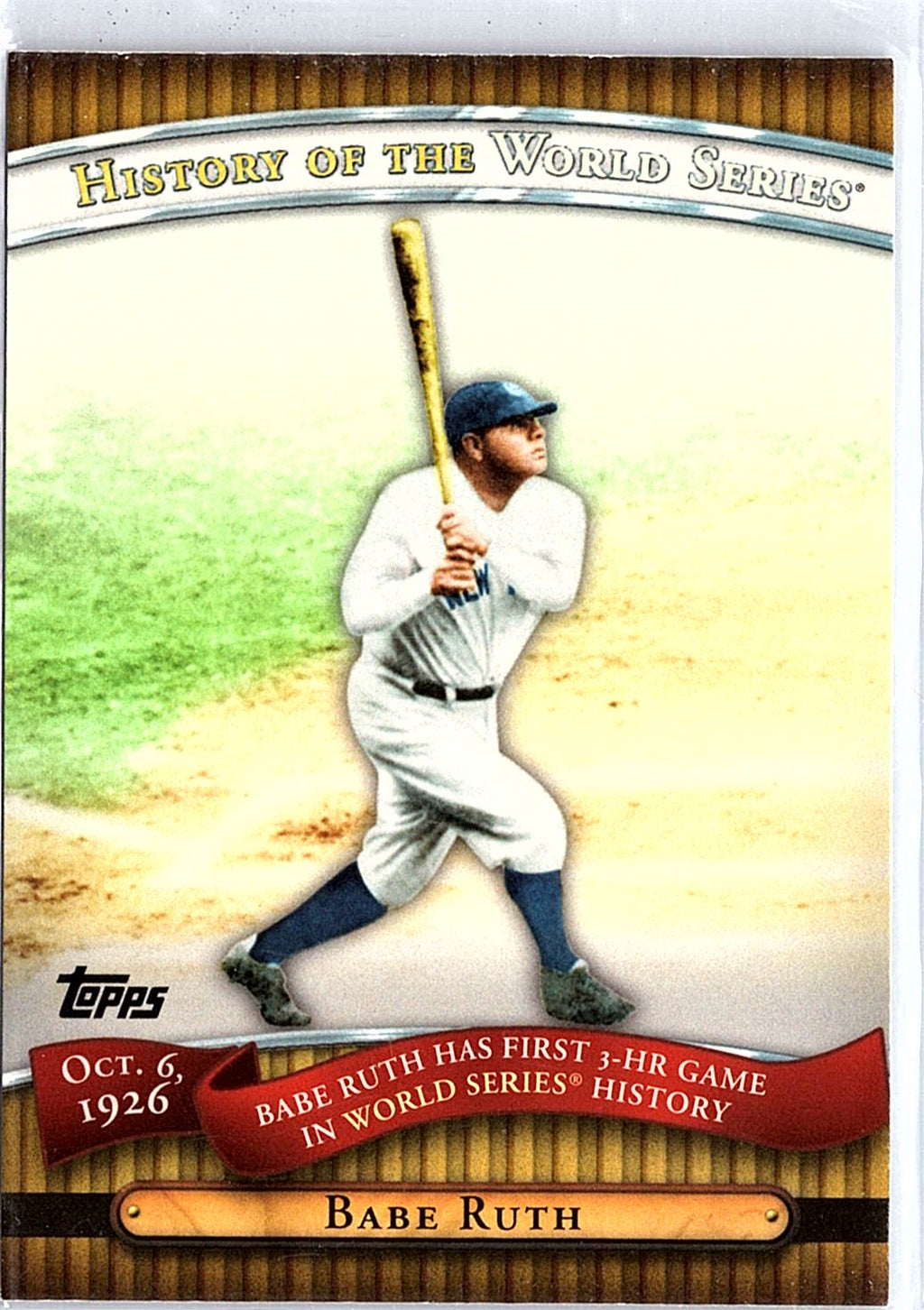 2010 Topps #HWS5 Babe Ruth History of the World Series