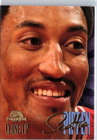 1995-96 SkyBox Premium #C1 Scottie Pippen Close-Up