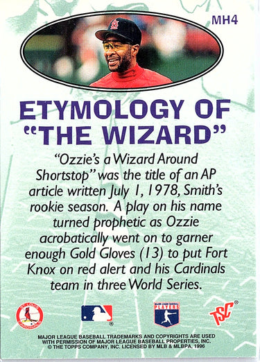 1996 Stadium Club #MH4 Ozzie Smith Mega Heroes
