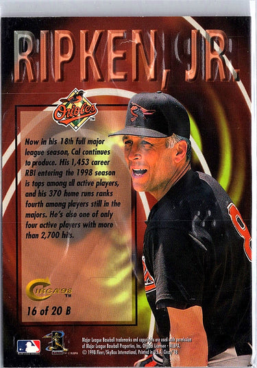 1998 Circa Thunder #16B Cal Ripken Jr. Boss
