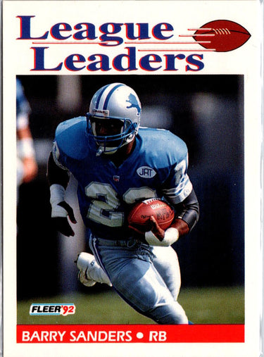 1992 Fleer #457 Barry Sanders A1