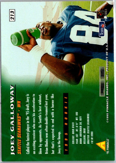 1995 Pinnacle #213 Joey Galloway A1