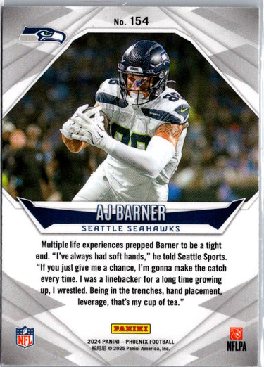 2024 Panini Phoenix #154 AJ Barner Hyper A1