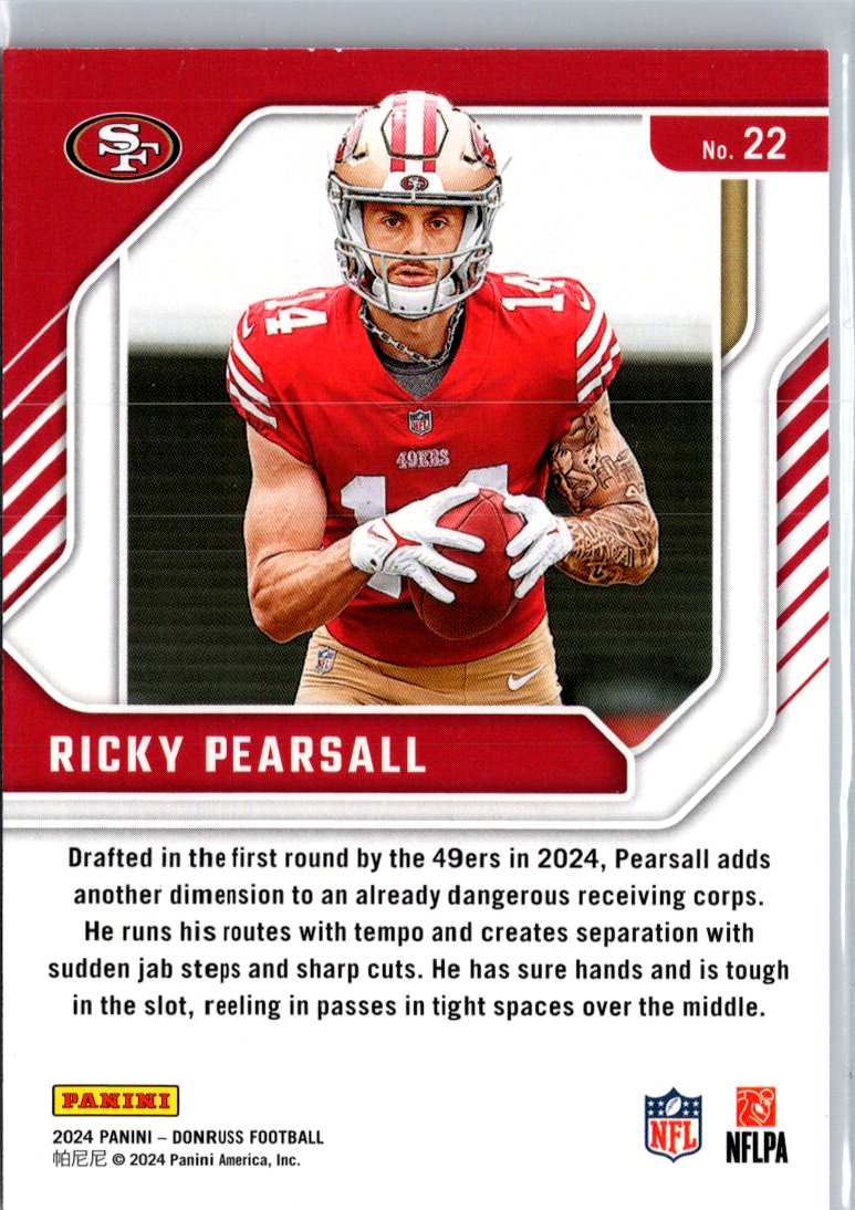 2024 Donruss #22 Ricky Pearsall The Elite Series Rookies A2