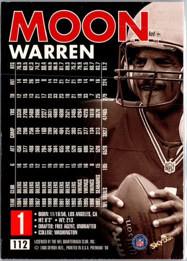 1998 SkyBox Premium #112 Warren Moon A2