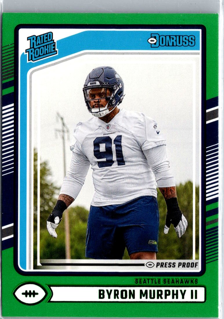 2024 Donruss #321 Byron Murphy II Press Proof Green A2