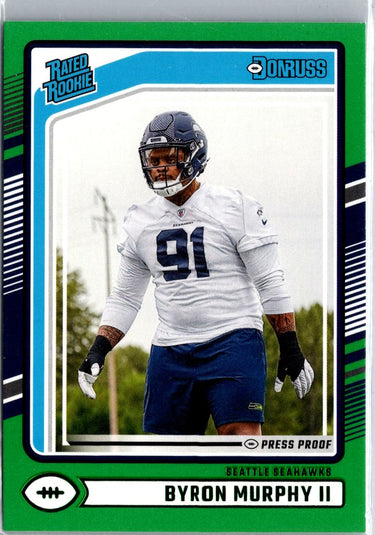 2024 Donruss #321 Byron Murphy II Press Proof Green A2