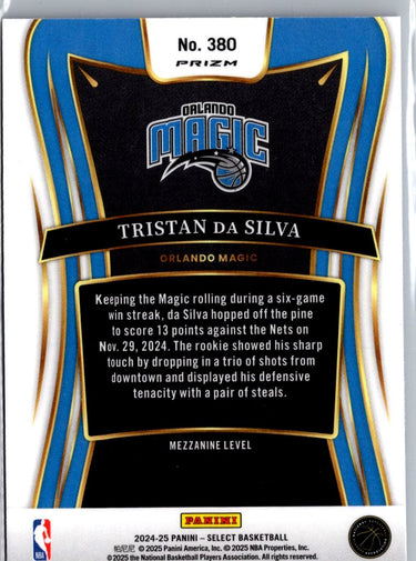 2024-25 Panini Select #380 Tristan da Silva blue prizm A2