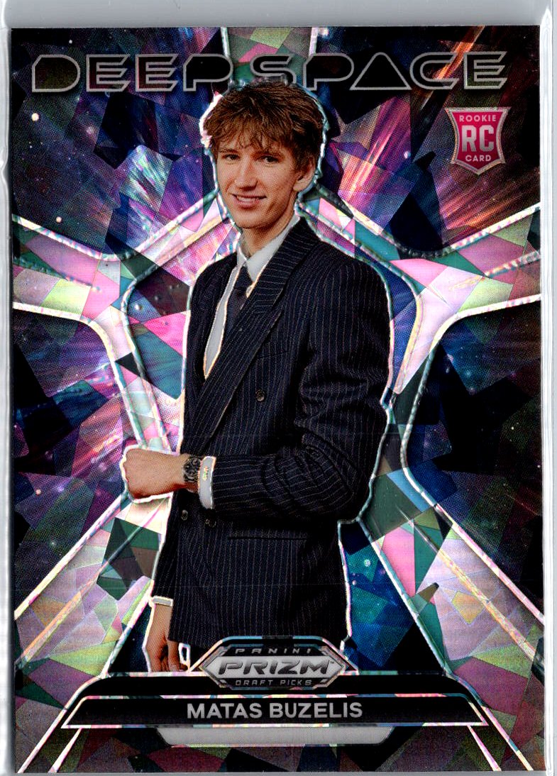 2024 Panini Prizm Draft Picks #7 Matas Buzelis Deep Space Prizms Ice A2