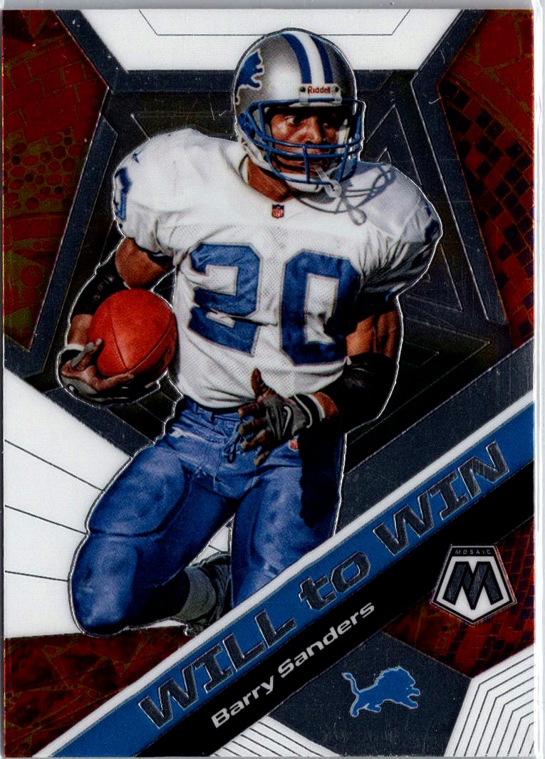 2020 Panini Mosaic #WW18 Barry Sanders Will to Win A2