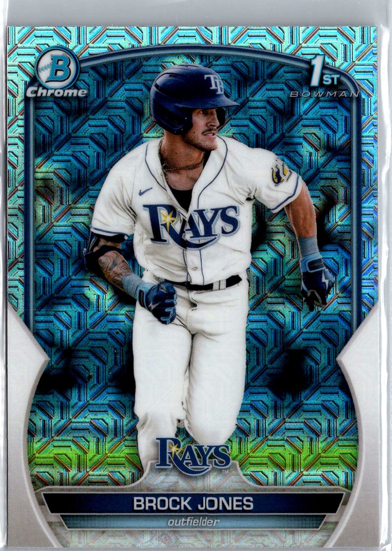 2023 Bowman #BCP-115 Brock Jones Chrome Prospects Mojo Navy Refractors #/175 A3