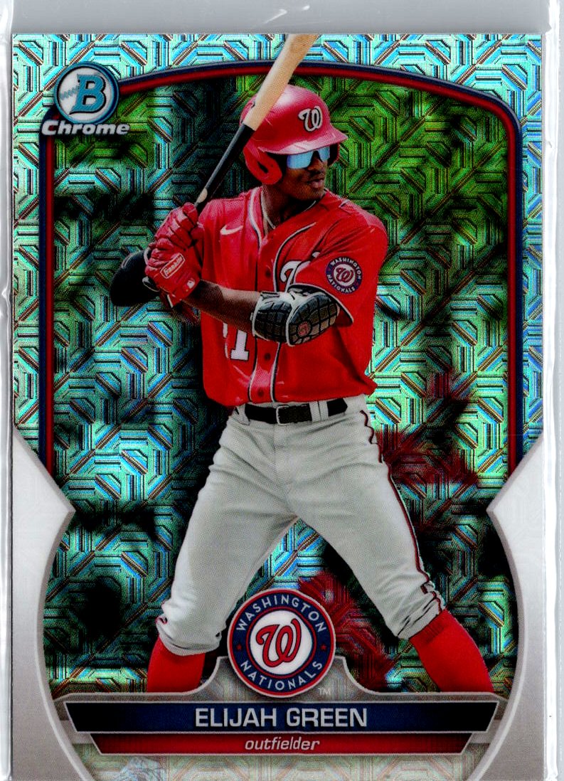 2023 Bowman #BCP-23 Elijah Green Chrome Prospects Mojo Refractors A3