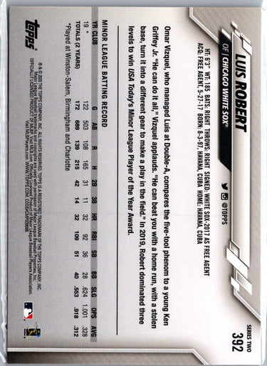 2020 Topps #392 Luis Robert A3