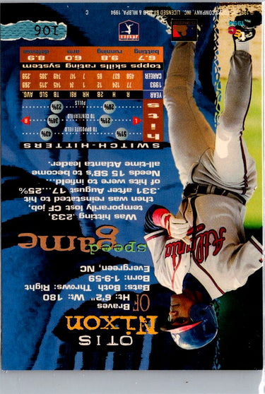 1994 Stadium Club #106 Otis Nixon First Day Issue A3