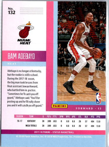 2017-18 Panini Status #132 Bam Adebayo A3