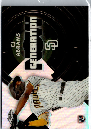 2022 Topps Chrome Update #GNC-9 CJ Abrams Generation Now Chrome A3