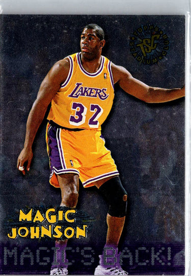 1995-96 Stadium Club #361 Magic Johnson Members Only A3