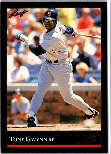 1992 Leaf #206 Tony Gwynn Black Gold A4