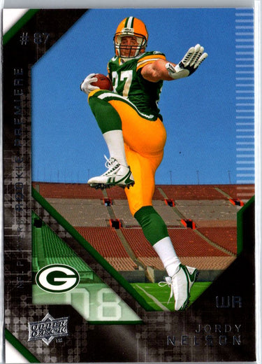 2008 Upper Deck Rookie Premiere Box Set #19 Jordy Nelson A4