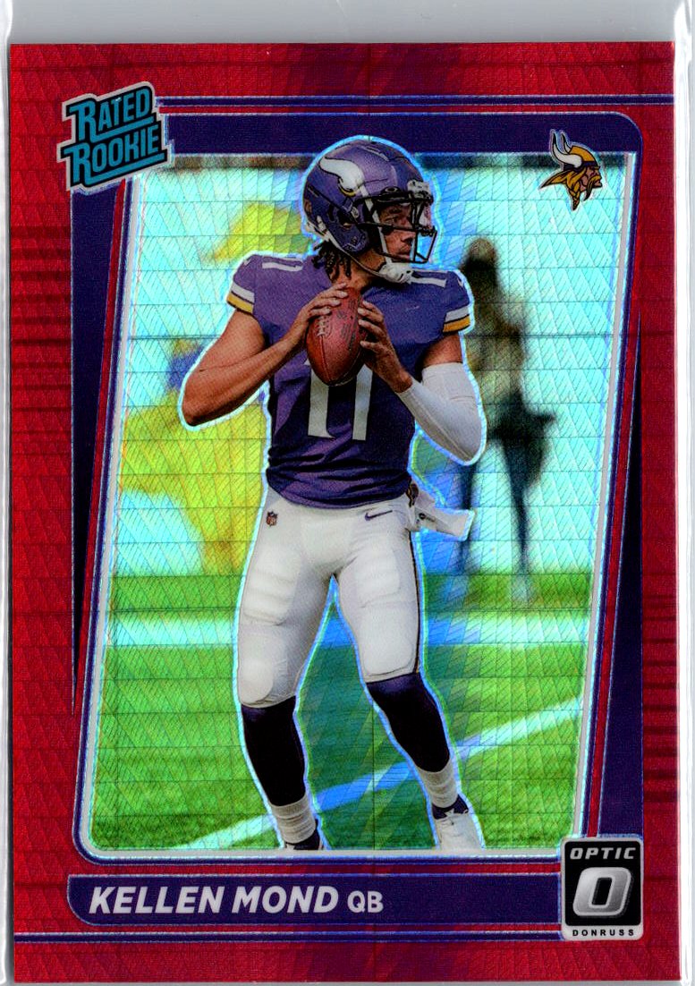 2021 Donruss Optic #221 Kellen Mond Red Hyper A4