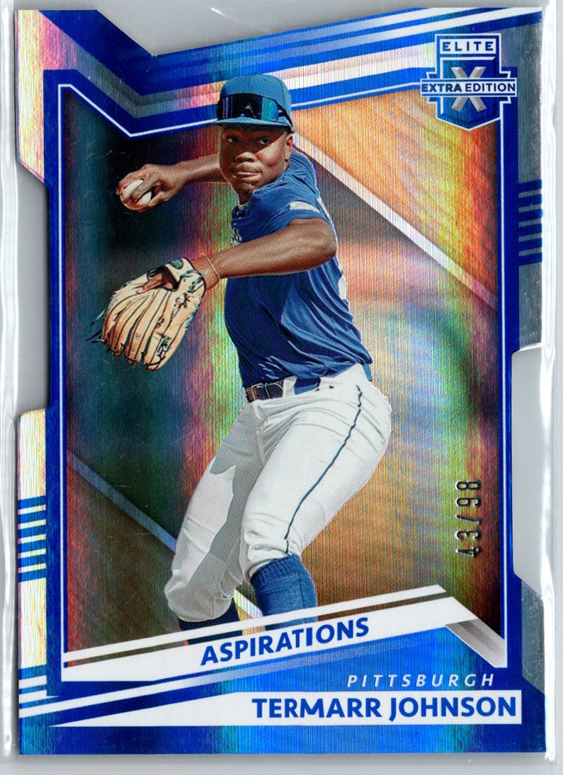 2022 Panini Elite Extra Edition #4 Termarr Johnson Aspirations Blue #/349 A5