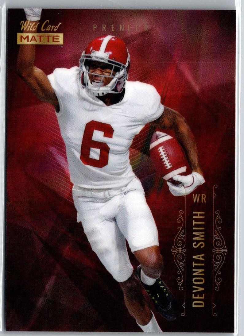 2021 Wild Card Matte #MBC-7 Devonta Smith Gold A5