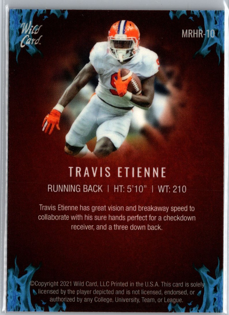 2021 Wild Card Matte #MBC-10 Travis Etienne Blue A5