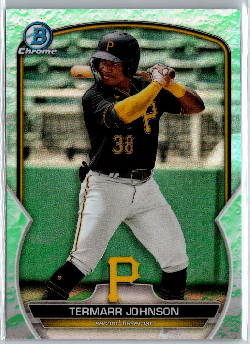 2023 Bowman #BCP-88 Termarr Johnson Chrome Prospects Lunar Glow Refractors A6