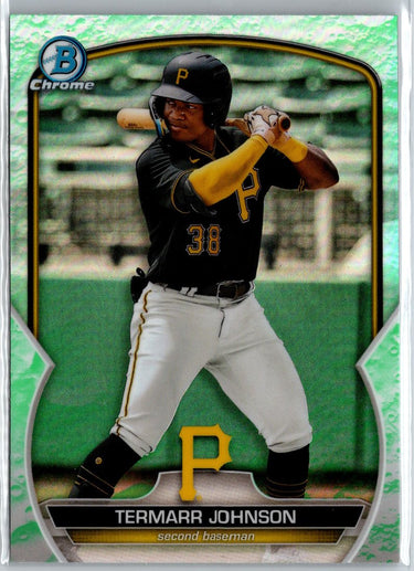 2023 Bowman #BCP-88 Termarr Johnson Chrome Prospects Lunar Glow Refractors A6