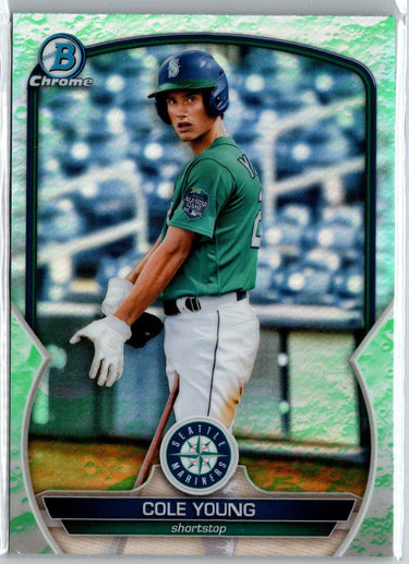 2023 Bowman #BP-9 Cole Young lunar refractor A7