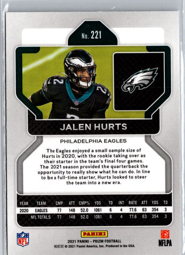 2021 Panini Prizm #221 Jalen Hurts A7