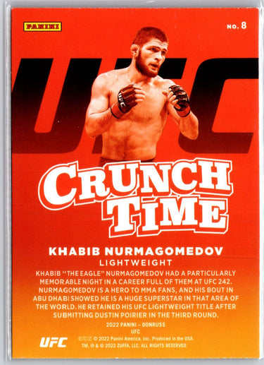 2022 Donruss UFC #8 Khabib Nurmagomedov Crunch Time A7