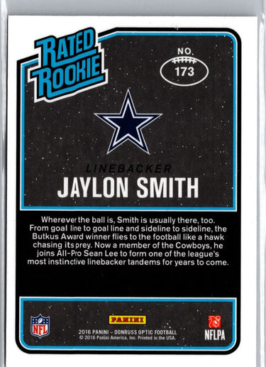 2016 Donruss Optic #173 Jaylon Smith A7
